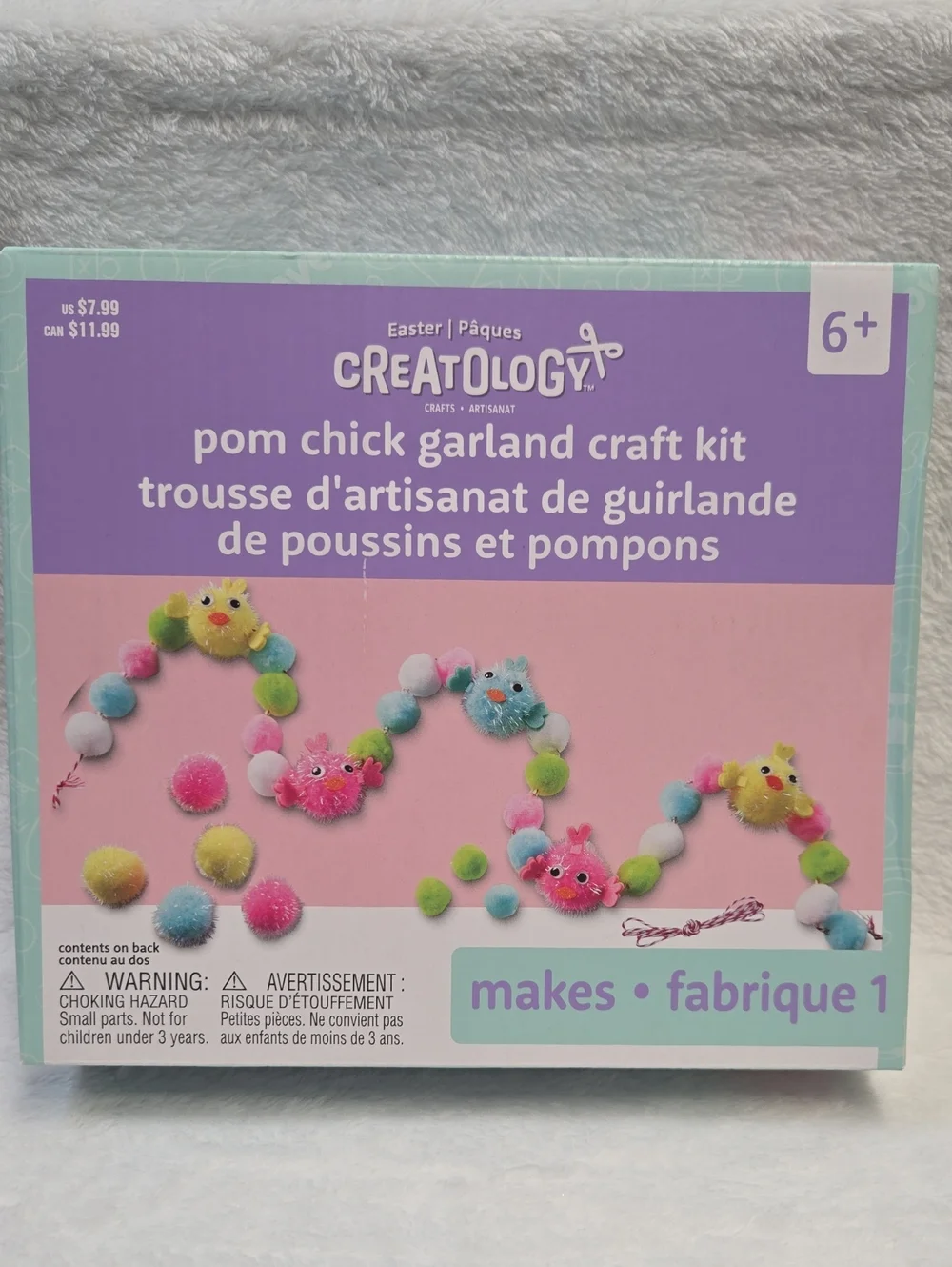 🌞Creatology Pom Chick Garland Craft Kit - Pastel Pom Poms Ages 6+